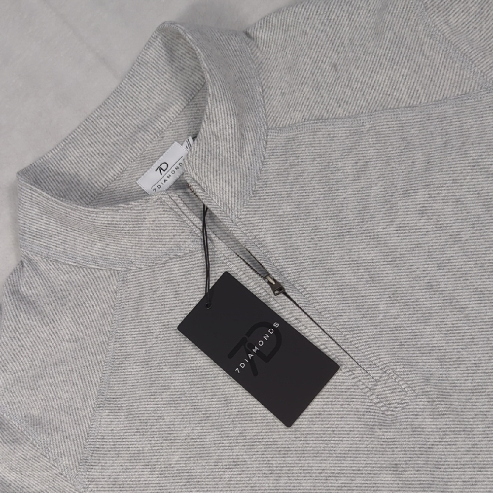 NEW 7 Diamonds Generation Quarter‎ Zip Pullover Mens Striped Size Medium